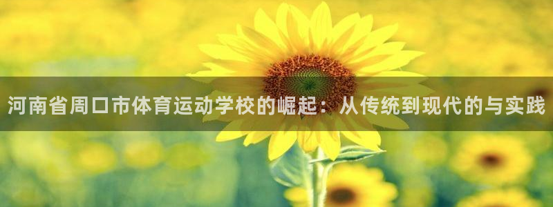 k1体育网站登录官网：河南省周口市体育运动学校的崛起：从传统到现代的与实践